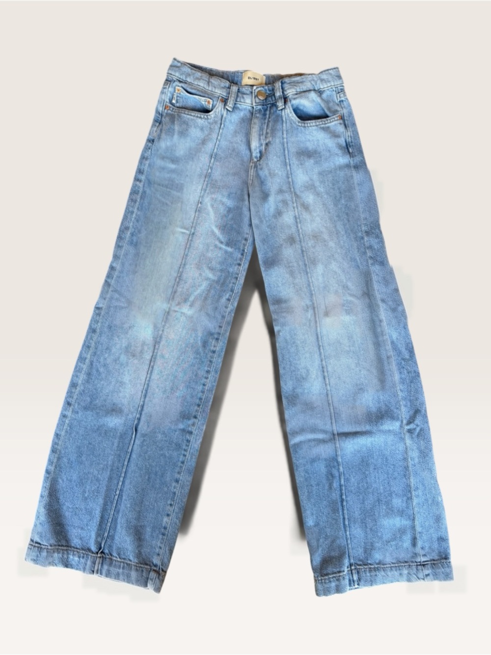 DL1961 Light Blue Wide-Leg Kids Jeans
